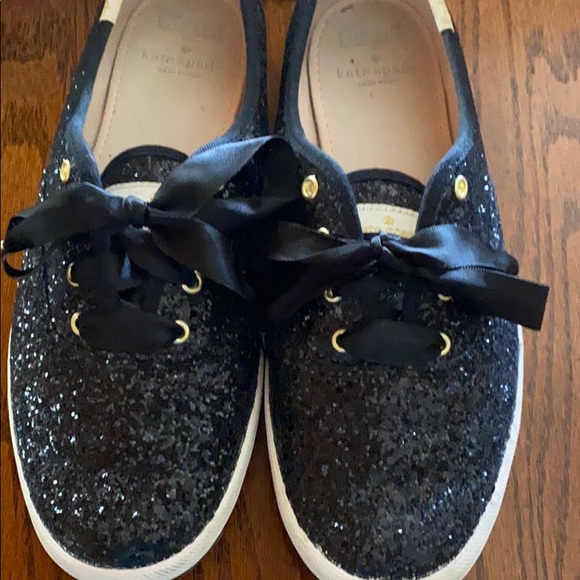black glitter keds